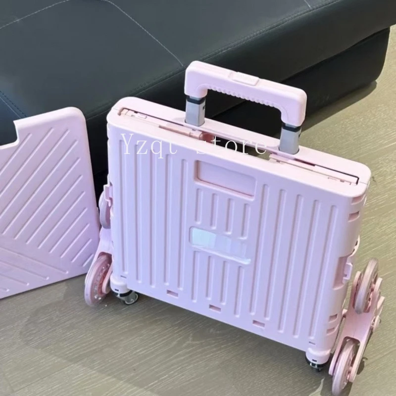 

Small trolley, light folding trolley, shopping snack rack, mobile camping, portable shopping and picking up express artifacts