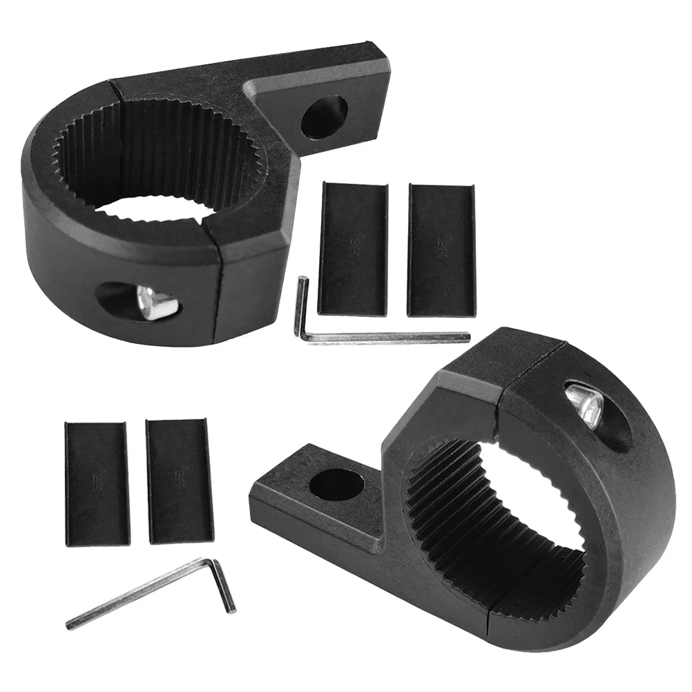 

2Pcs Motorcycle Headlight Clamp Bracket ABS Handlebar Hook Clamp Stable Mounting Motorcycle Light Bracket Fog Light Mount
