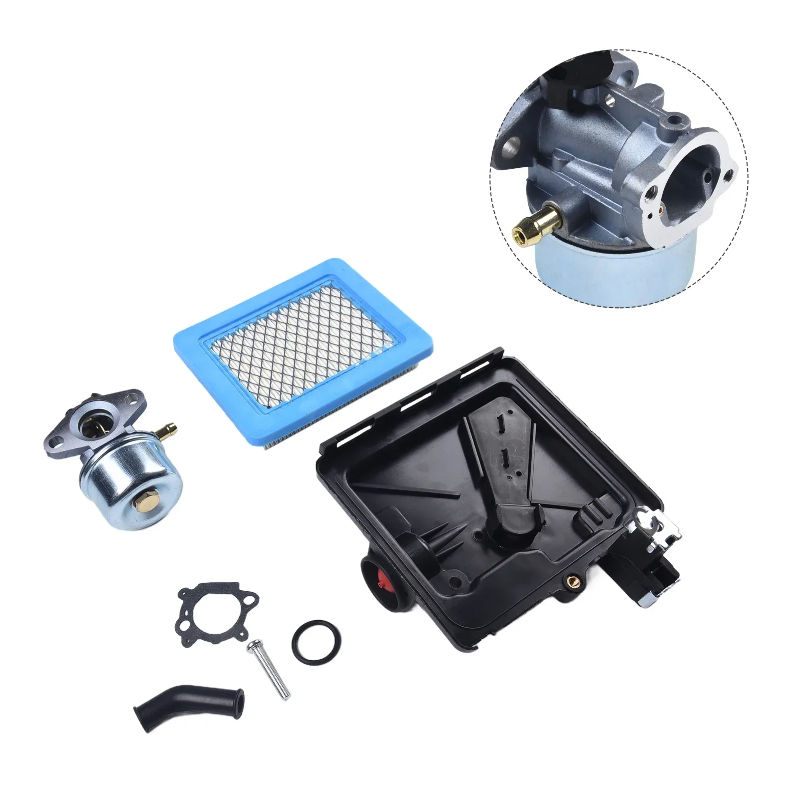 Carburetor Air Filter Cleaner Primer Base Compatible with For 498170 799872 694202 for Small Engines and Lawn Mowers