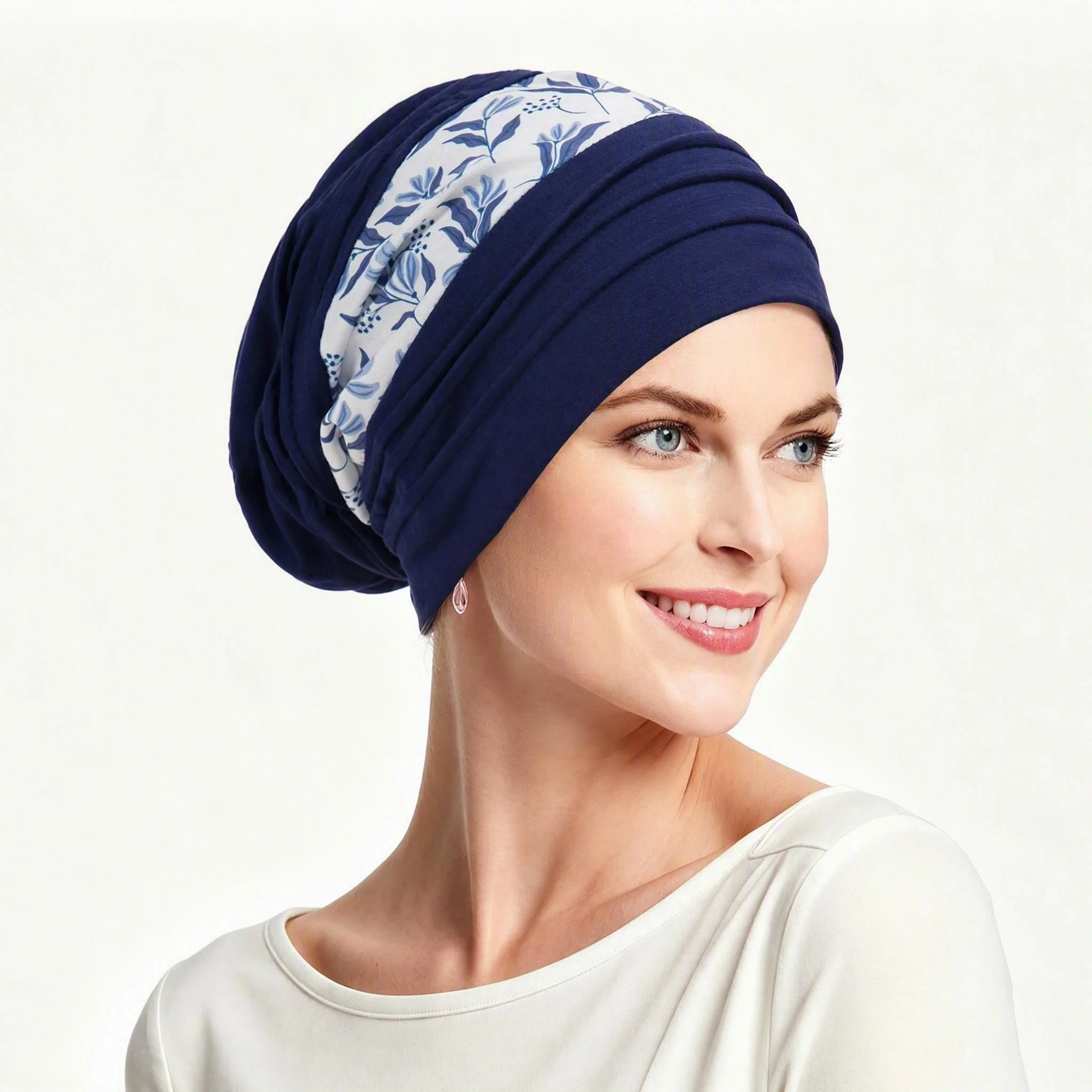 2026 New Muslim Women Soft Strech Turban Hats Pre Tied Headscarf Fashion Print Hijabs Bandana Chemo Beanies Caps Cover
