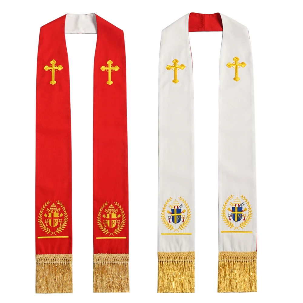 كاهن سرق رجال الدين عكسها التطريز الكنيسة سترة Chasuble زي