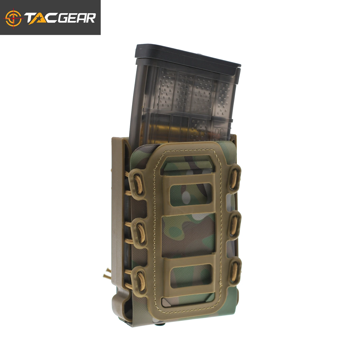 

TACGEAR Scorpion Softshell Mag Pouch 2.0 Molle Clip Magazine Carrier for All Rifle AR 5.56 AK 7.62 .308 Airsoft AEG GBB