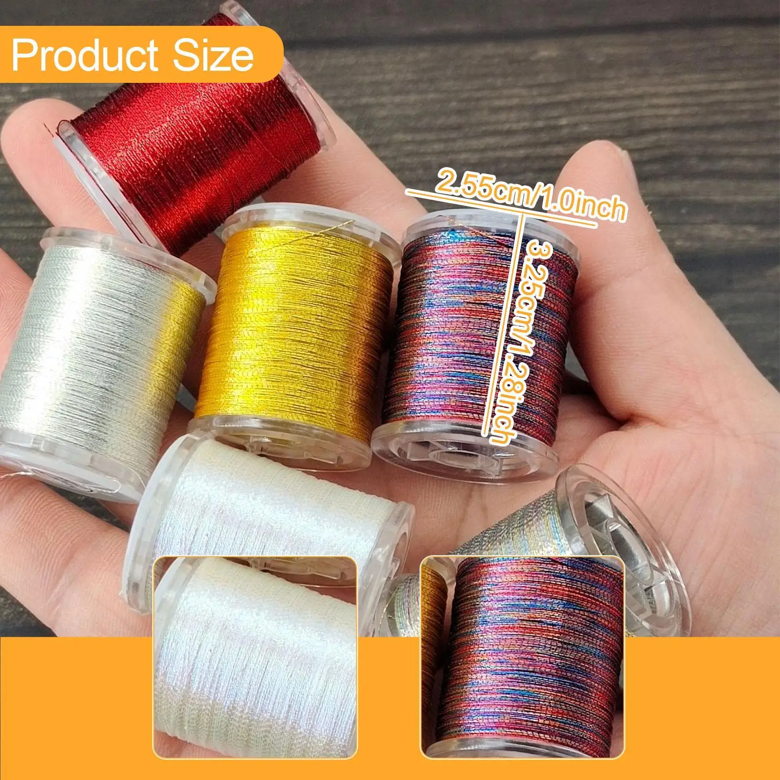 Fio de amarração de mosca, 6 peças, compacto de alta resistência para moscas secas e molhadas, acessórios fortes, fios de amarração de mosca encados premium, suprimentos de amarração