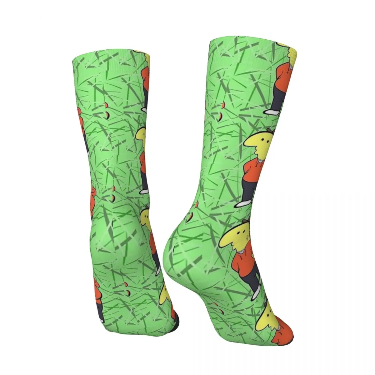 Charlie sorrindo amigos meias casal meias macias moda outono ao ar livre antiderrapante meias gráficas presente de aniversário