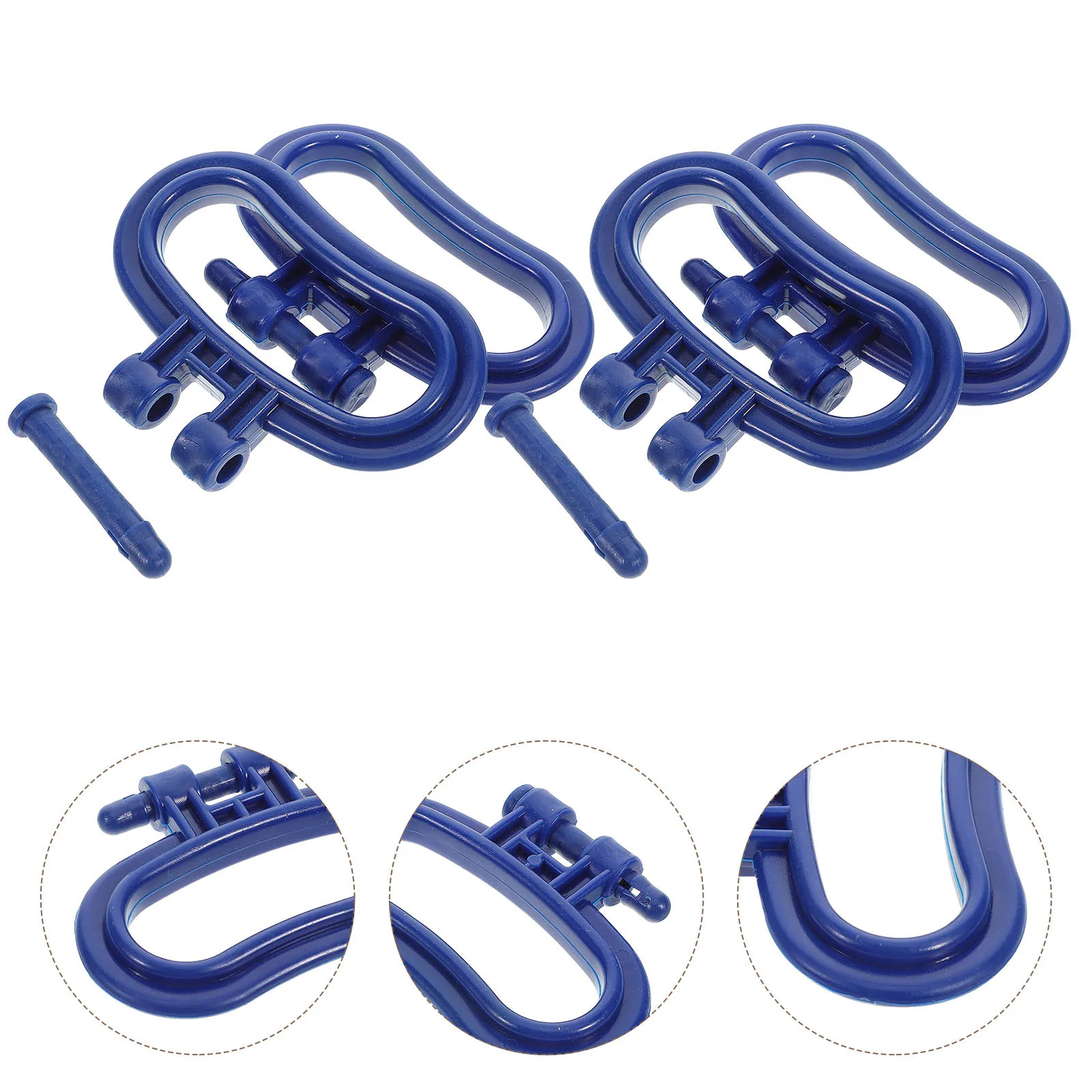 

10 Pcs Plastic Bucket Handle Grip for Replacement Compact Pail Handles Blue Ergonomic