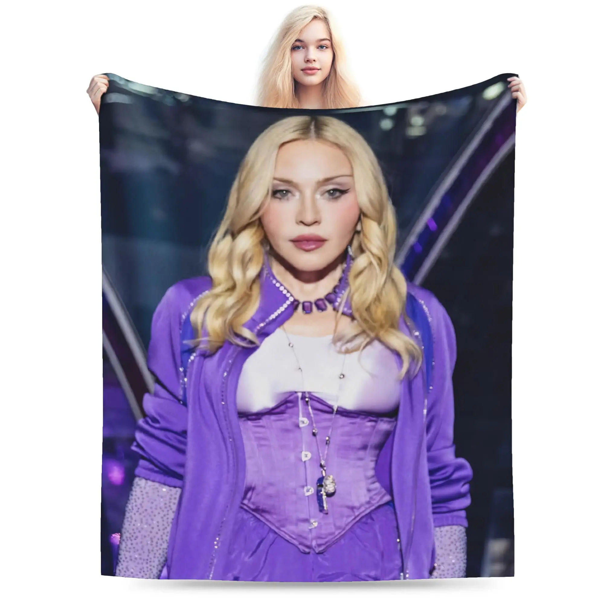 Super Soft M-Madonnas Confessions II Throw Blanket Premium Flannel Fleece Lightweight Bed Blanket Fuzzy Plush Blanket All Season