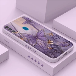 Liquid Soft Matte Silicone Case For Samsung Galaxy M30S M21 M10 F62 M62 M53 M51 M14 M60S A81 M33 M31 Butterfly Back Cover