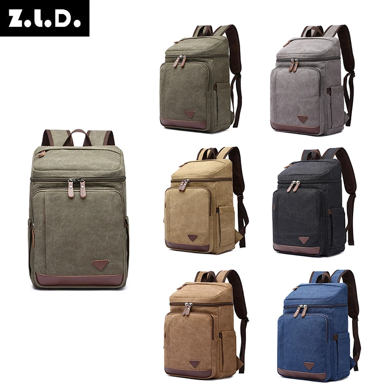 new style men backpack laptop bag male Strong vintage canvas fbackpack for school boys girls outdoor travel bag vintage classic