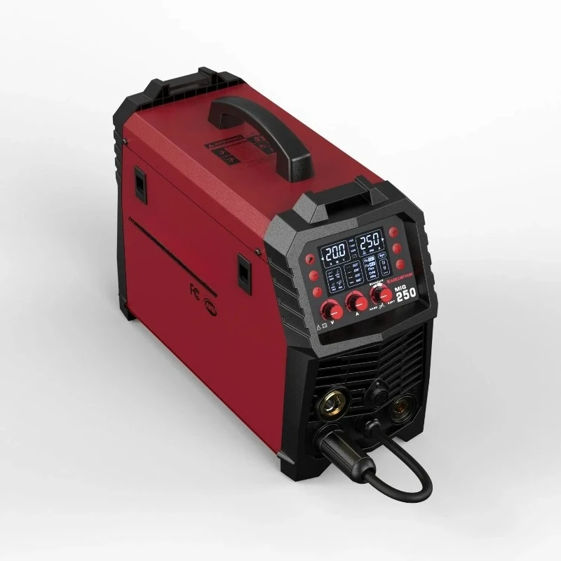 6-in-1 Arccaptain 250A MIG Welder TIG, Spot, Gasless, Spool  Included Dual Voltage 110-220V Wholesale Direct