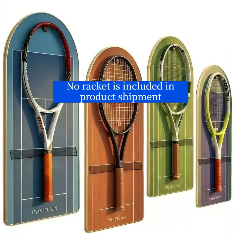 Tennis Grand‑Slam Themed Wall Display Photo Frame, Tennis Racket Display Frame for Home Interior Wall Decor Art Picture Frame