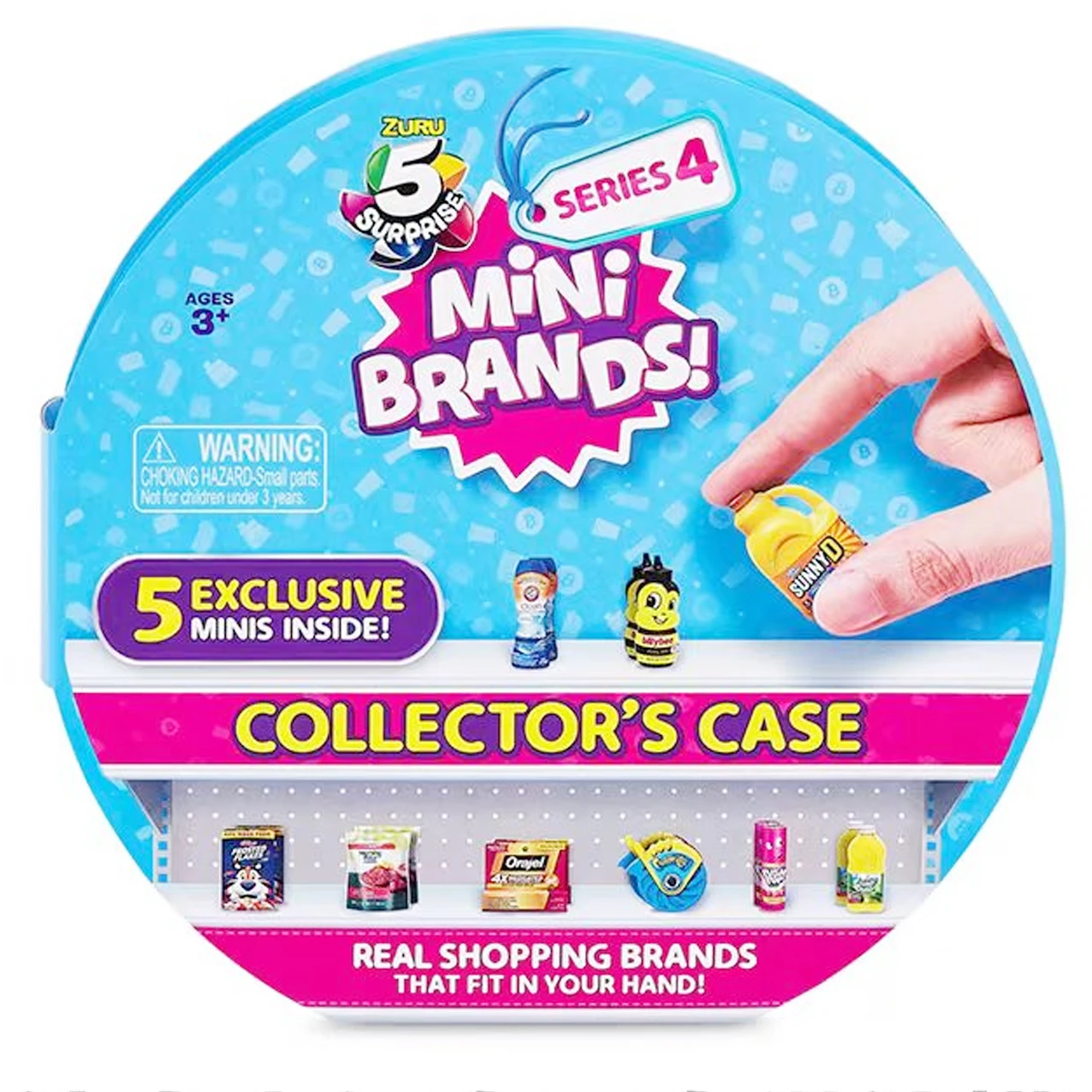 5 Surprise Mini Brands Collector's Case Series 4 Store & Display 30 Minis with 5 Exclusive Mini's Mystery Real Brands Miniature