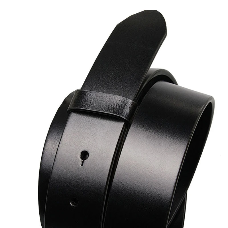 

38MM Men's Leather Business Replacement Belt for for Anchor Pin Buckles Top Layer Real Cowhide Casual Style