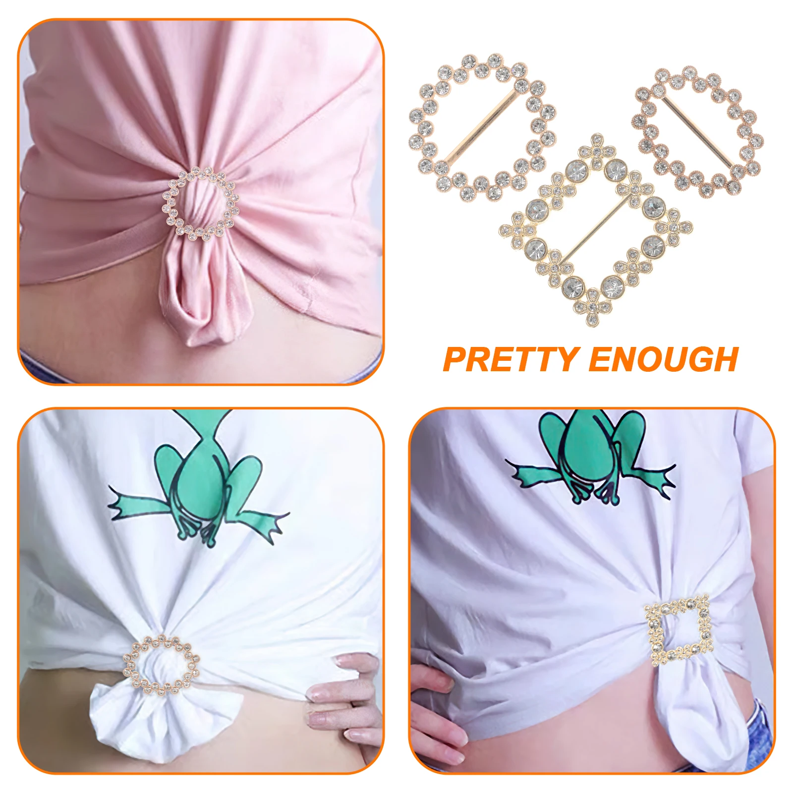 3 قطعة عالية الجودة اللؤلؤ حجر الراين الملابس الزاوية مشبك تي شيرت فستان اكسسوارات الديكور أنيقة أنيقة فريدة من نوعها هدية النساء