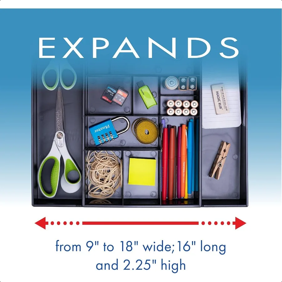 Dial Industries Расширяемый офисный ящик, органайзер, лоток для хранения