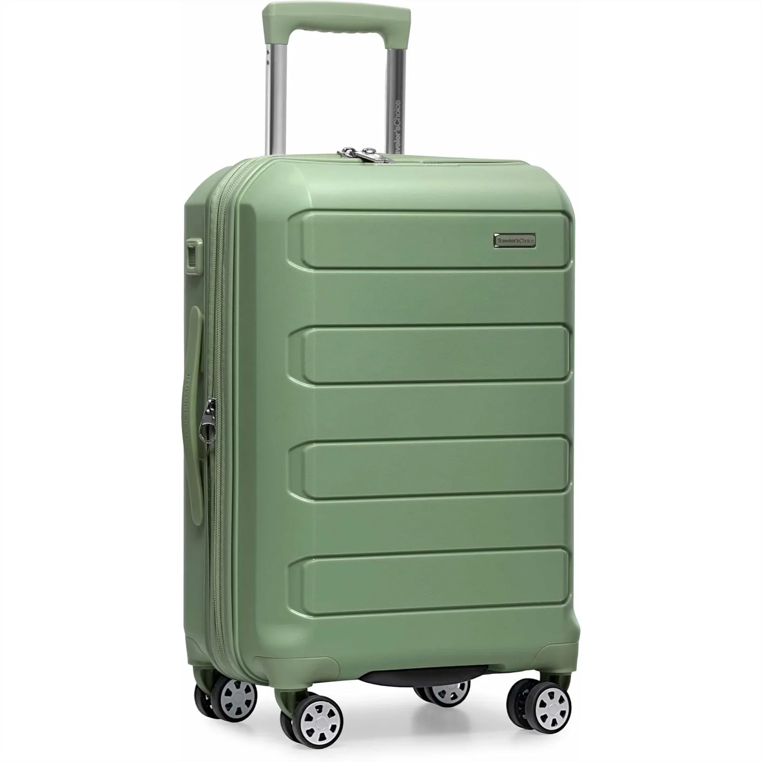 

22-Inch Hardshell Expandable Carry-On Luggage with Spinner Wheels for Easy Travel