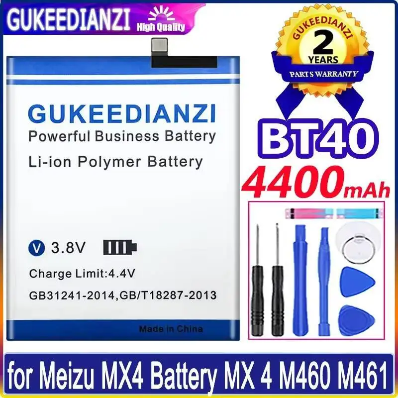 BT40 4400Mah Premium Replacement Mobile Phone Battery For Meizu MX4 M460 M461