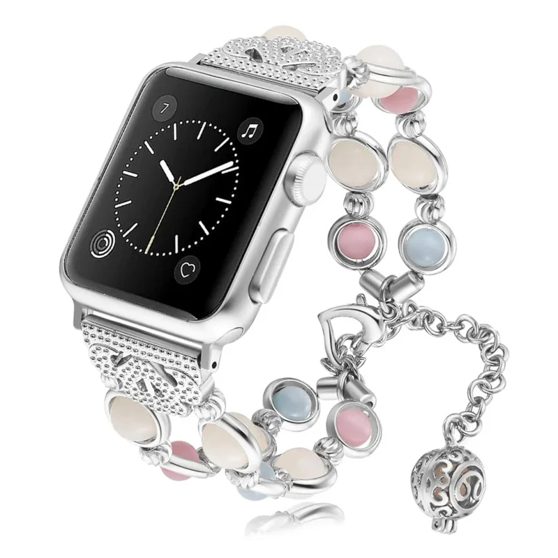 

Strap For Apple watch band 40mm 41mm 38mm 45mm 44mm 49mm Women Night Luminous Pearl bracelet iwatch series 9 8 7 3 se 6 ultra 2