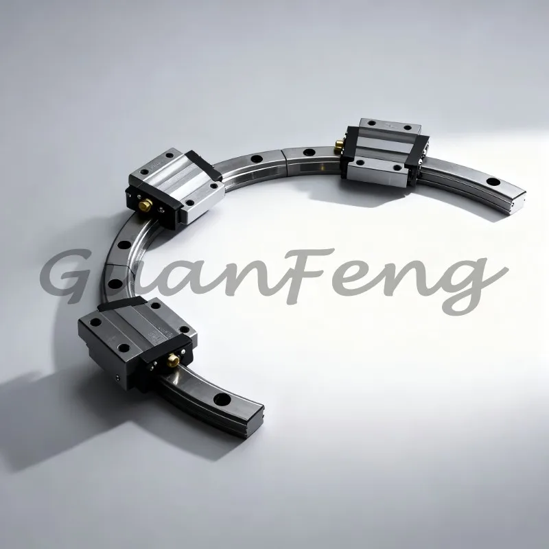 Arc Curved Linear Guide Rail System, Radius Curve Rail Slide Block Linear Bearing for Industrial Curved Motion Machinery