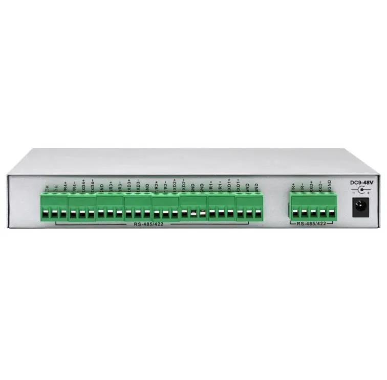 UTEK UT-1304 4-Port RS485/422 Hub Industrial Grade Isolated Distributor DIN Rail