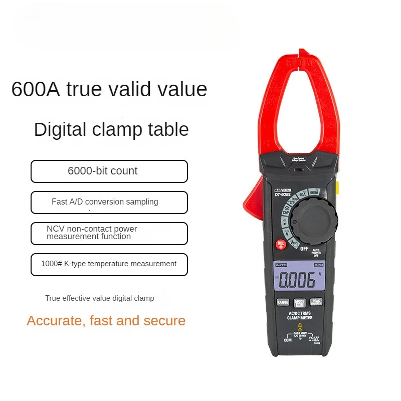 DT-9280/81/82 Industrial High Precision Digital Clamp Meter Current and Voltage Clamp Multi Energy Meter