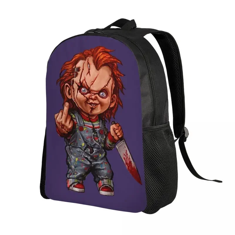 3D Printing The Killer Doll Chucky Backpacks Child's Play Horror Movie School College Travel Bags Bookbag Fits 15 Inch Laptop