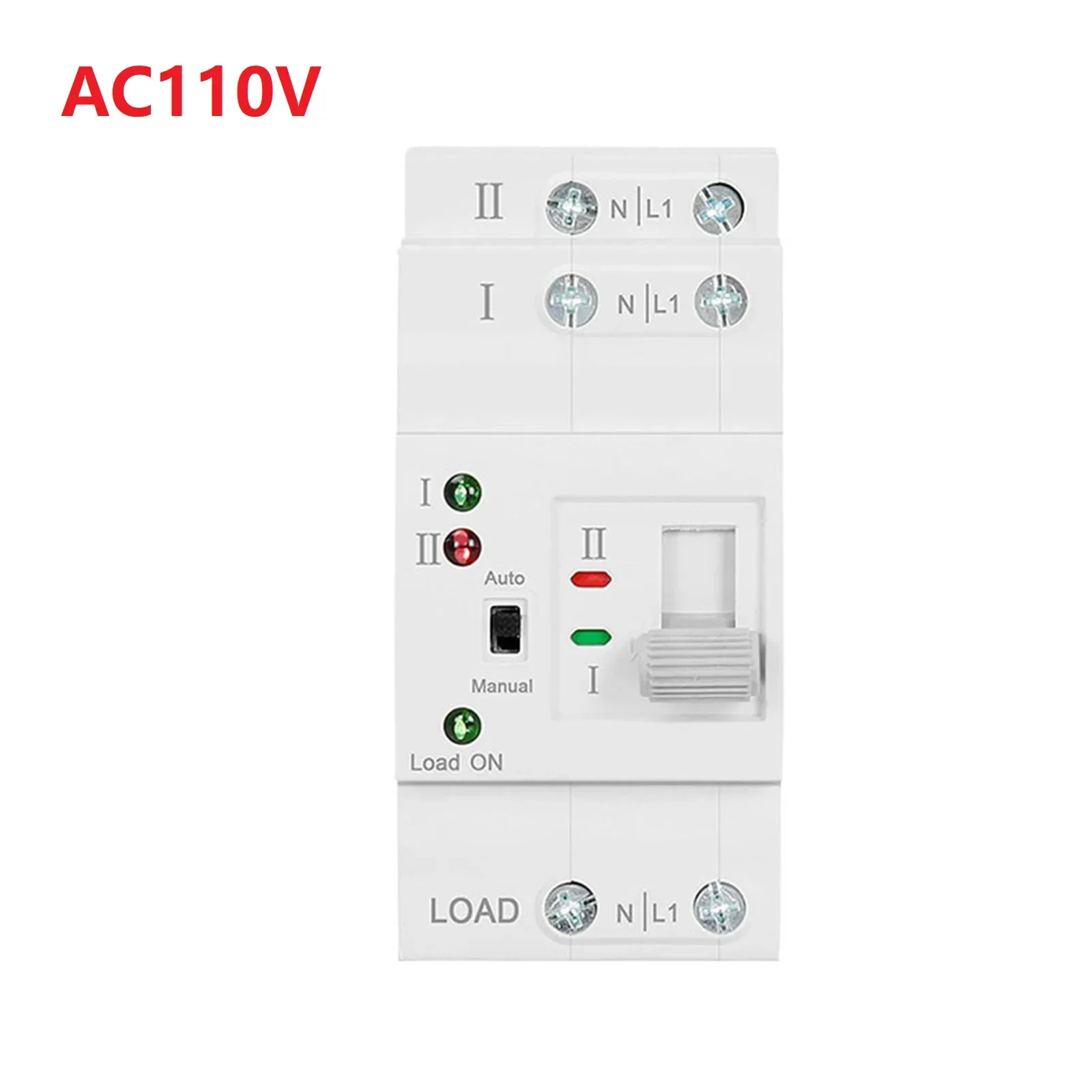 

2P63A Automatic Transfer Switch for Home Use Quick Switching Mechanism Dual Power Supply System Fire Resistant Housing