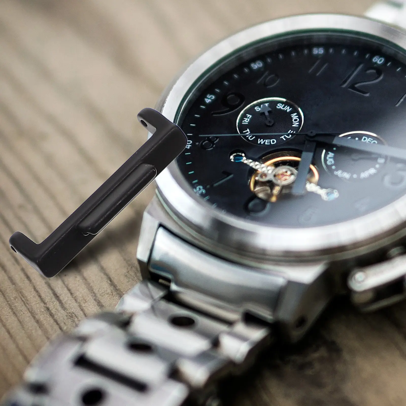 2Pcs Metal Watchband Connectors Sturdy Practical Long Lasting Durability for Multiple Tasks Watch Strap Connector