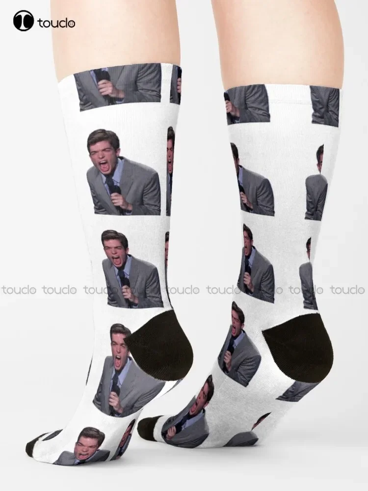 No John Mulaney Comedy Funny Comedian New In Town Socks Girls Socks 360° Digital Print Unisex Adult Teen Youth Socks Gift