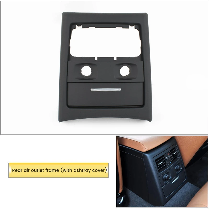 

Car Rear AC Vent Grille Outer Frame Ashtray Cover Trim Replacement For-BMW 3 Series E90 E91 2005-2012