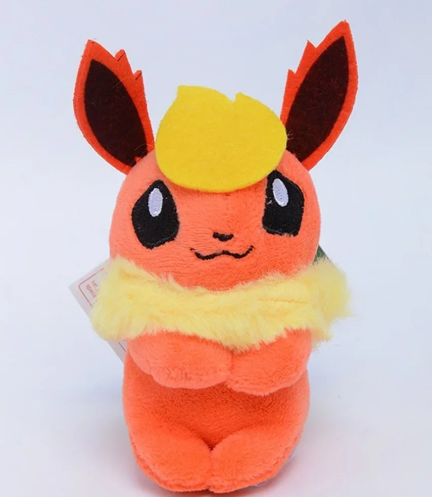 Juguetes de peluche de Pokemon Glaceon Umbreon Leafeon, llavero colgante de muñeco de peluche, Jolteon Espeon Flareon Eevee Sylveon, regalos, 18 unids/lote