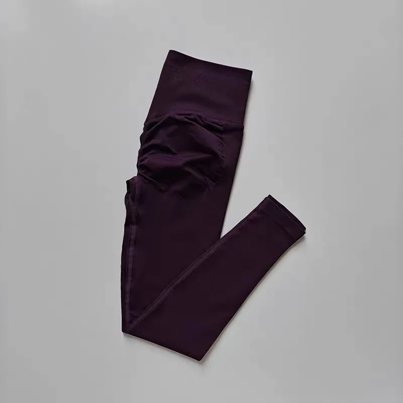 Nahtlose Sport-Yoga-Leggings mit hoher Taille, durchsichtige Sport-, Yoga-, Fitness- und Laufhose, schnelltrocknende Hose mit Scrunch-Butt-Effekt – Detail 16