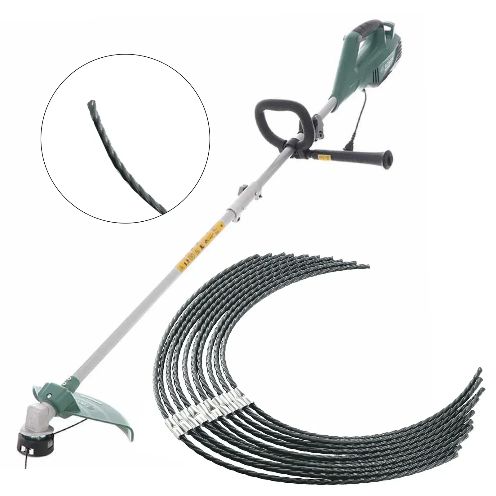 10Pcs 3.5mm Trimmer Lines For Bosch F016800431 AFS 23-37 Straw Rope Brush Cutter Grass Trimmers Garden Power Tool Accessories