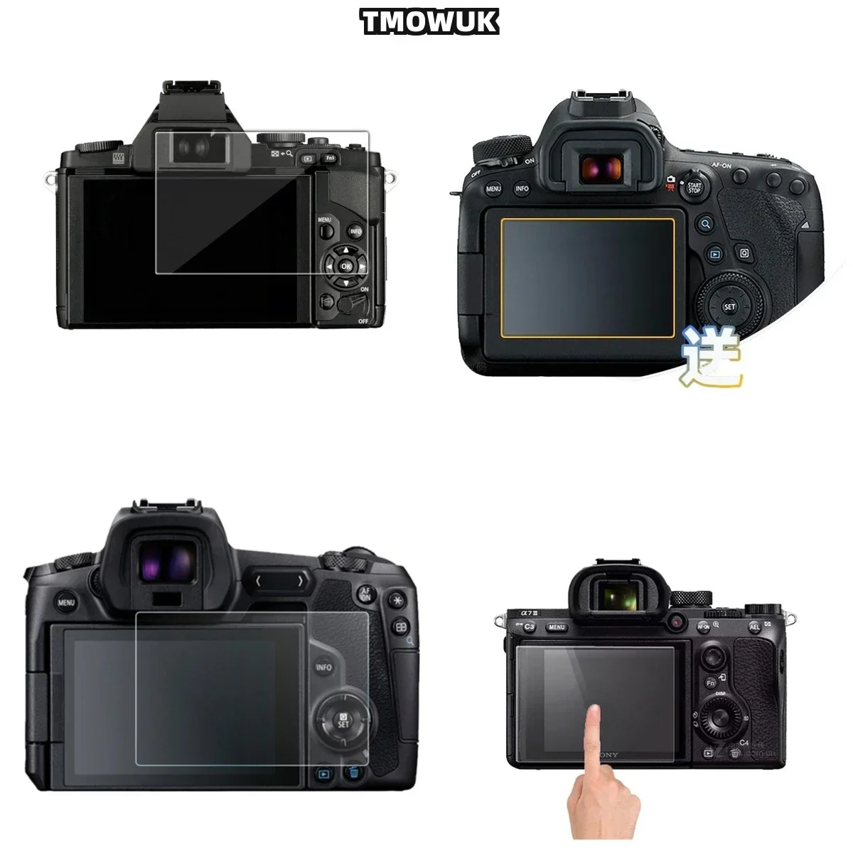 For Canon 6D Tempered Glass Privacy Film - 9H Hardness Anti-Scratch HD Clear Protector With Anti-Glare & Dustproof Design