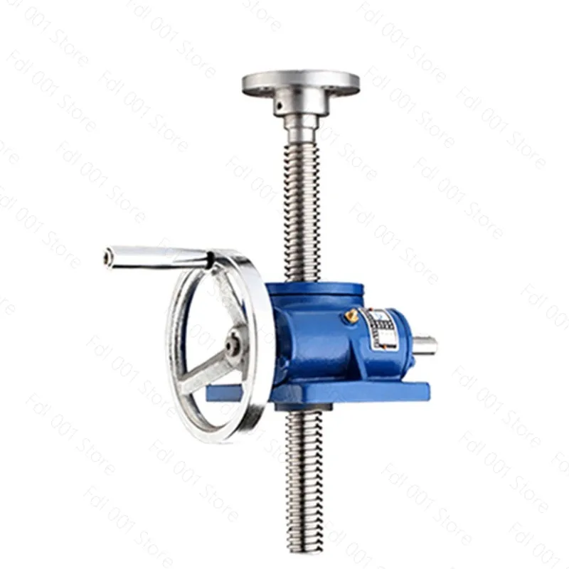 SWL1T/SWL2.5T Screw Rod Elevator Hand-Cranking Leading Worm Leading Screw Lift Manual Lifting Platform Handwheel Lifting Reducer