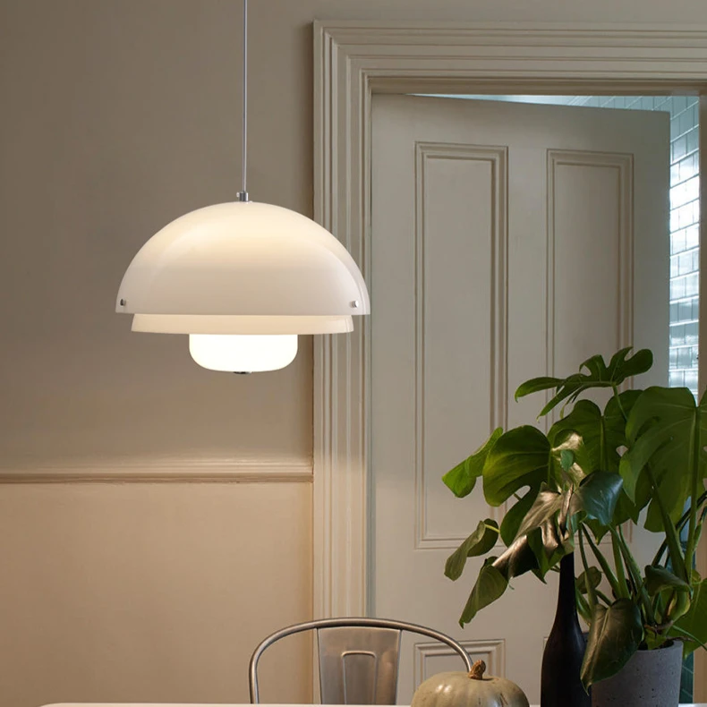 Bauhaus LED Glass Chandelier Dining Room Dining Table Bedroom Living Room Hallway Acrylic Pendant Light Fixture Home Decoration