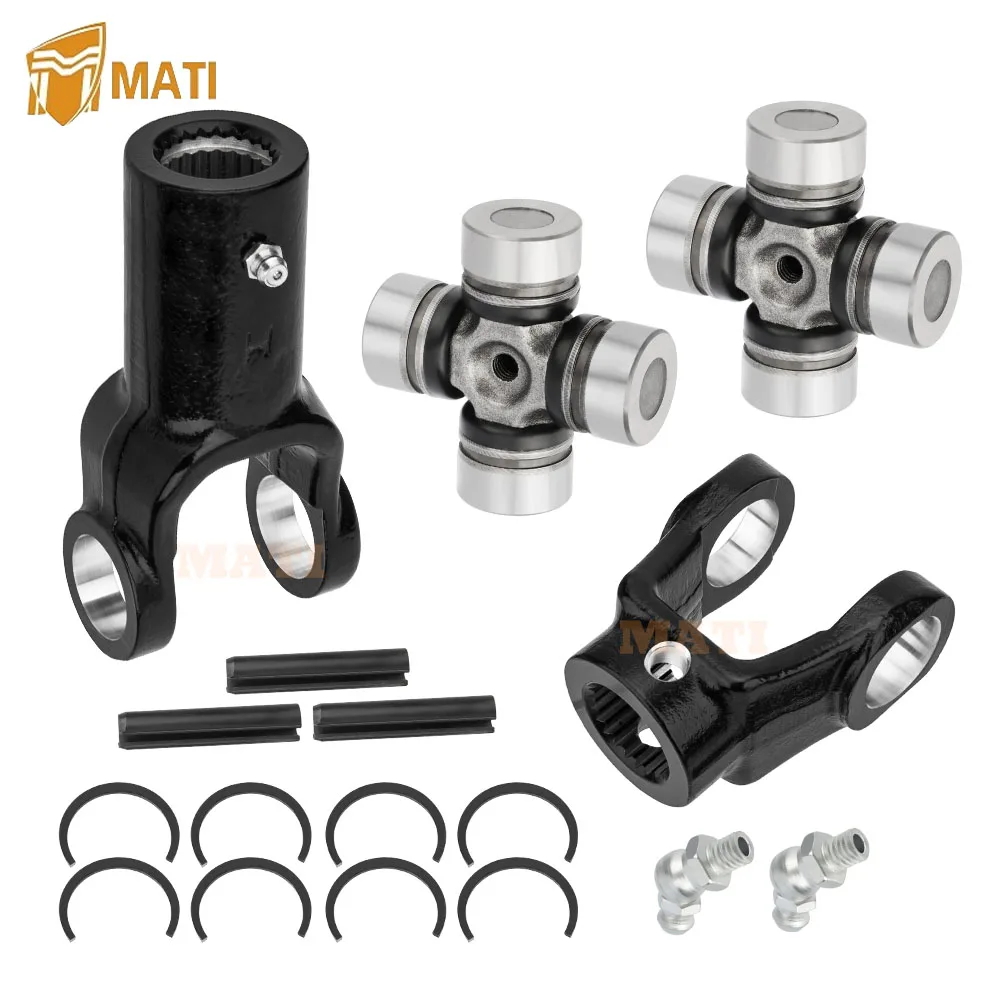 Front Prop Shaft Yoke & U-Joint (2 Side) for Polaris Sportsman 300 335 400 450 500 550 570 600 700 800 1350053 2203703 2202015