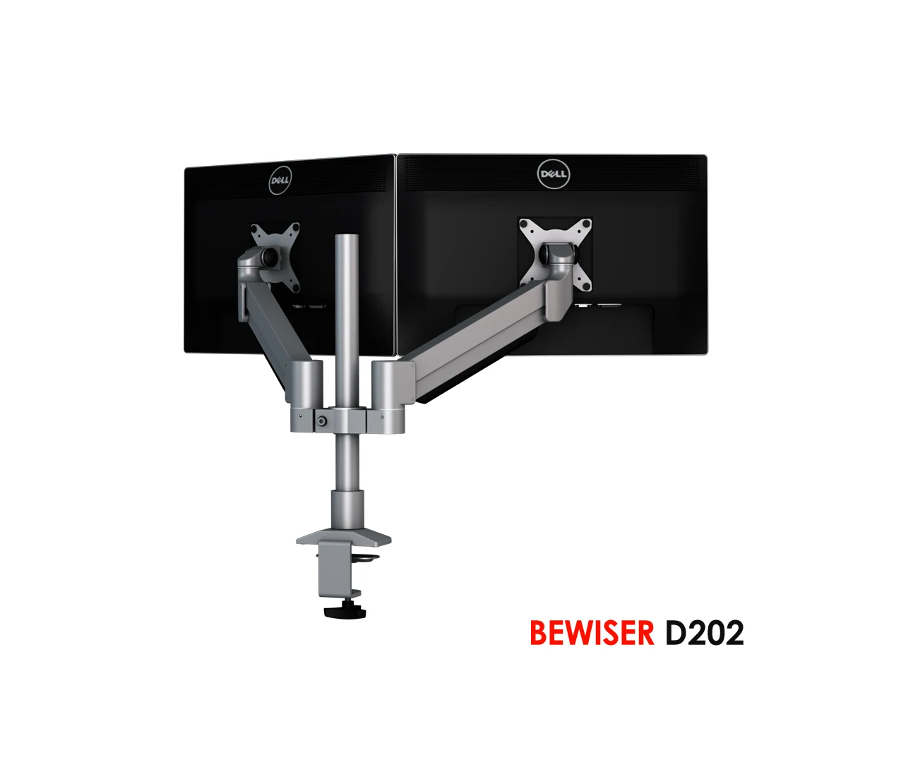 Dual Folding Lcd Adjustable Monitor Stand Adjustable Computer Monitor Arm (BEWISER D202)
