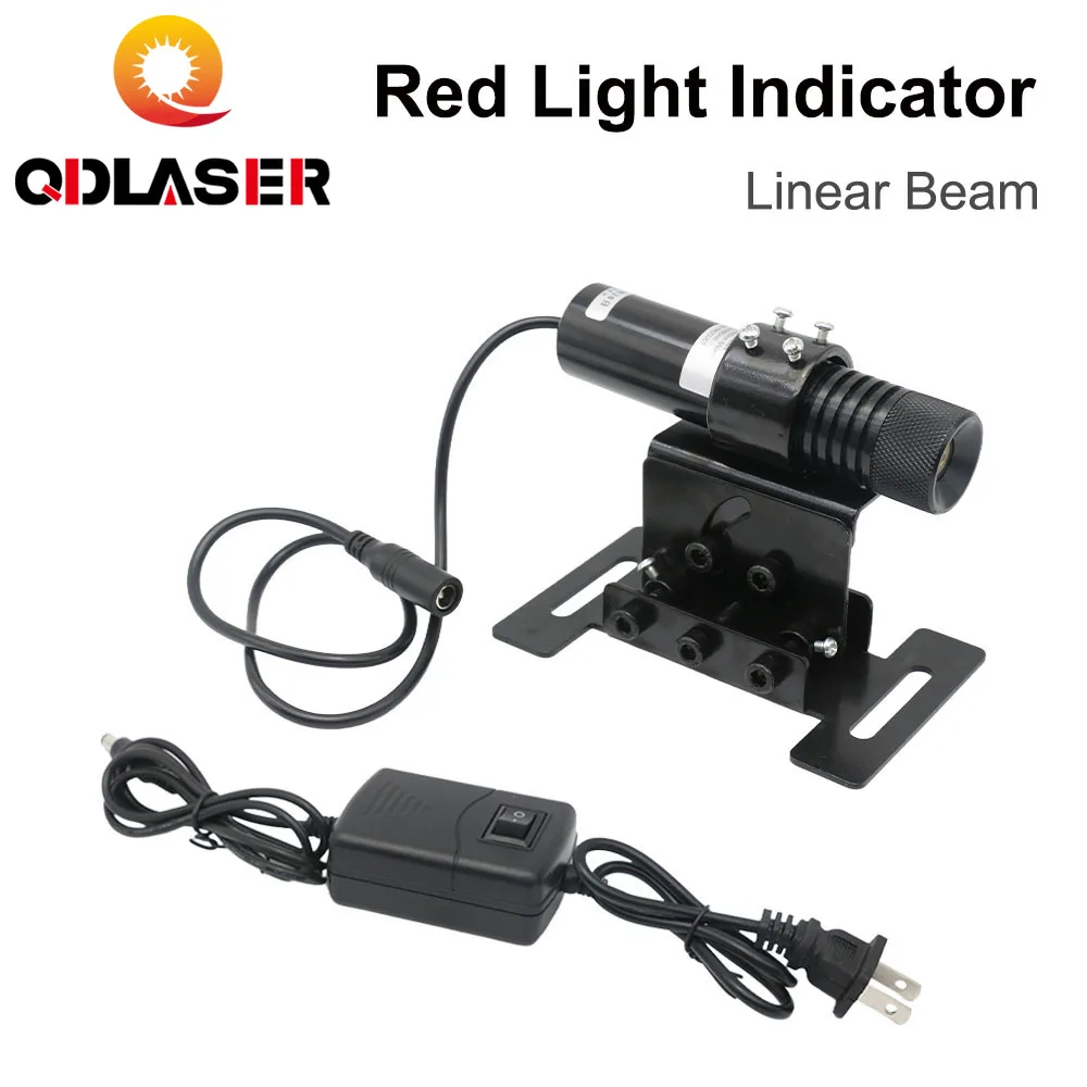 QDLASER 650nm Red Light Indicator Linear Beam 25*110mm & 12*40mm 5V Adjustable Laser Beam Module for Stone Cutting Machine