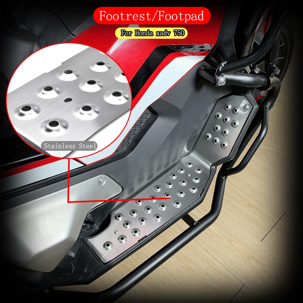 For HONDA X-ADV 750 FootBoard Motorcycle Stainless Steel Board Pedals Pad Cover Protecter XADV750 X-ADV750 Accessories 2017-2021