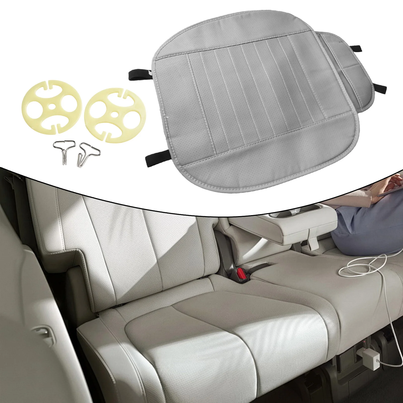 Cover Car Seat Cushion Four Seasons Carbon Front PU Leather Chair Comfortable Accessory Auto  Cover Car Seat Cushion
