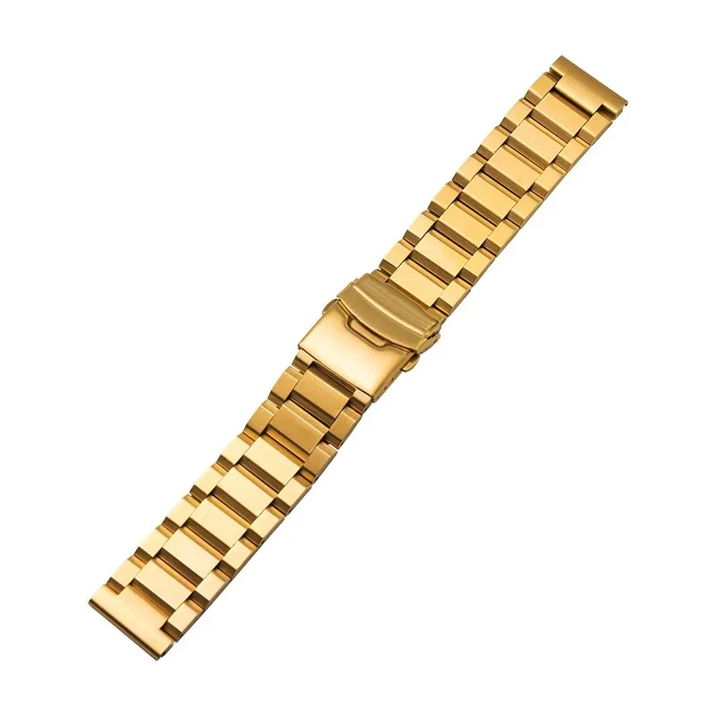 18 19 20 21 22 23 24 مللي متر الإفراج السريع الصلبة الفولاذ المقاوم للصدأ حزام ساعة اليد للطي مشبك ساعة للنساء الرجال العالمي حزام (استيك) ساعة