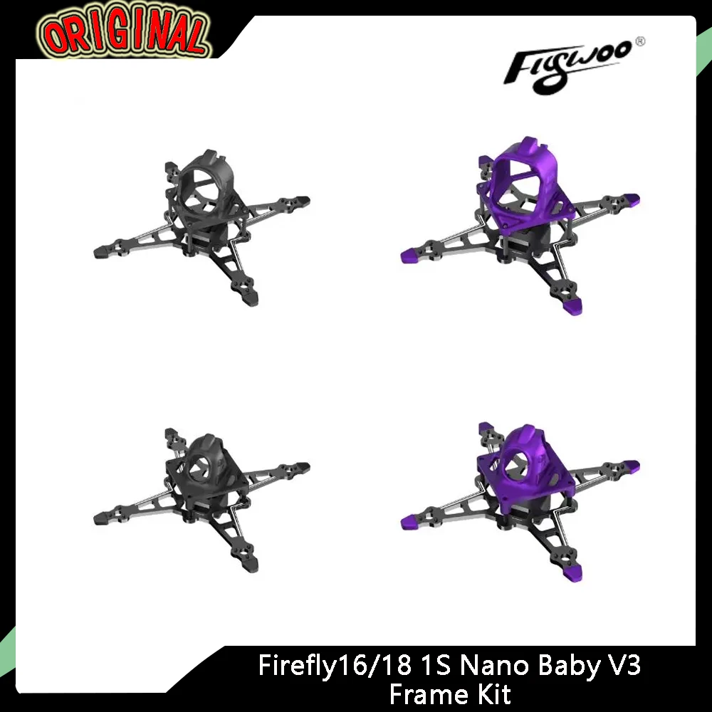 

Flywoo Firefly16/18 V3 Nano Frame Kit - 1S, for Micro FPV Drone DIY