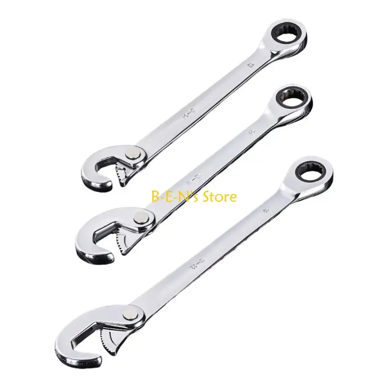 

Y1AD Quickly Action Ratchet Wrench Spanner Heavy Dutys 45# Steel Construction for Mechanics and Home Use Installations Tool