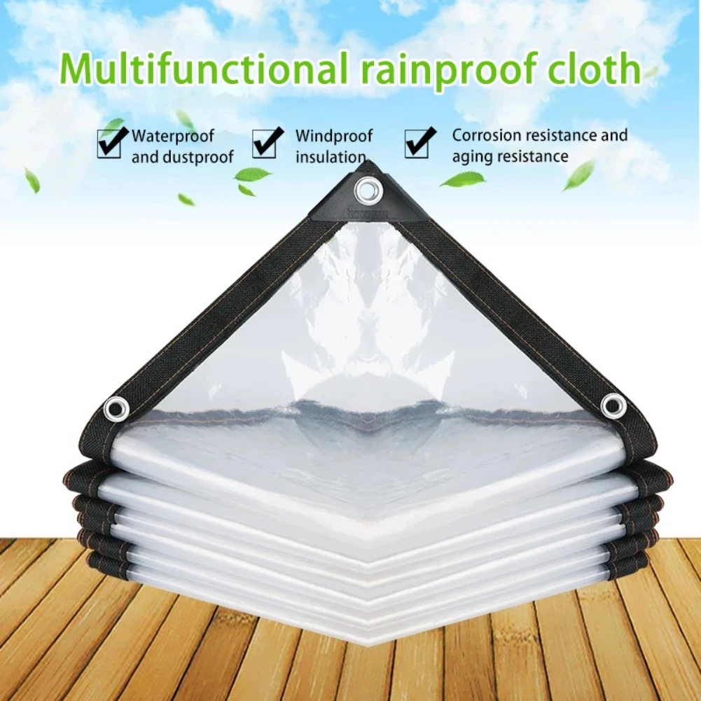 Gardening Transparent Plastic Shelter Film Outdoor Waterproof Tarp Cloth Terrace Succulents Insulation Tent Balcony Awnings Tarp