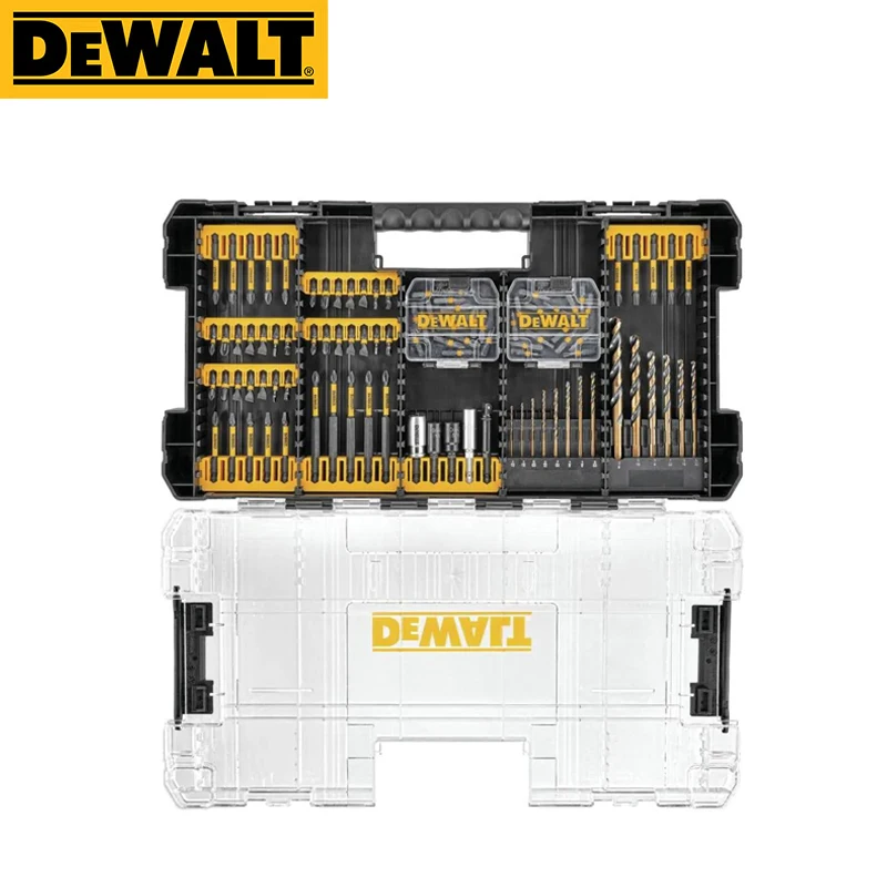 

DEWALT FlexTorq Bit Set 100pc Woodworking Drill Bits Storage Set Dewalt Tool Accessories DWANGFT100SET