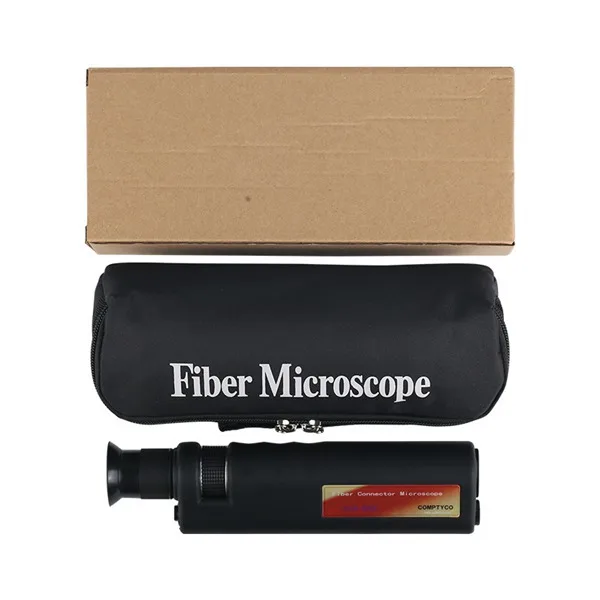 Optical Fiber End Face Inspector Optical Fiber Magnifier 200x 400x Handheld Optical Fiber Microscope