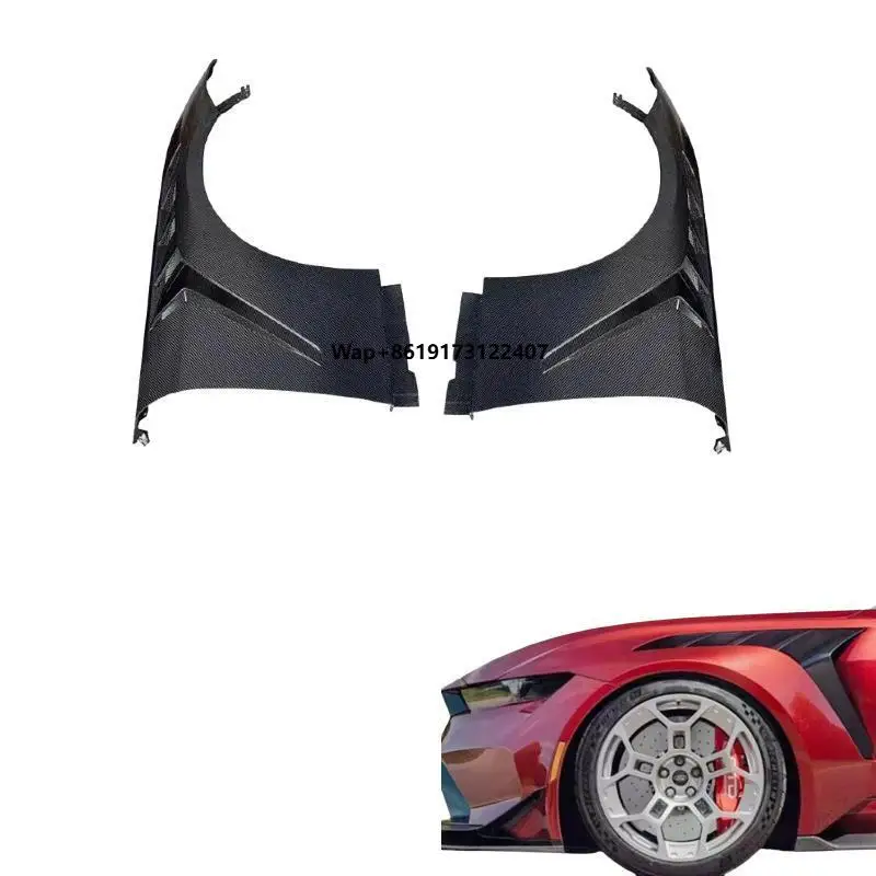 

ZHOUCHI Carbon Fiber Front Fender Flares for 2015-2017 3K/6K/12K Weave Glossy & Matte Finish Auto Body Retrofit