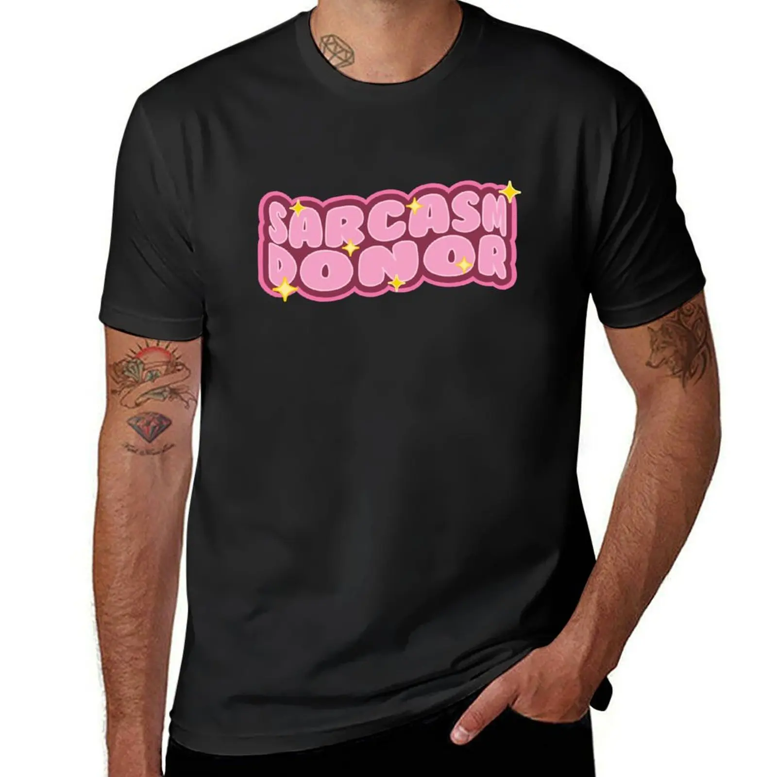 Sarcasm Donor (pink) T-Shirt animal prinfor boys funnys designer t shirt men