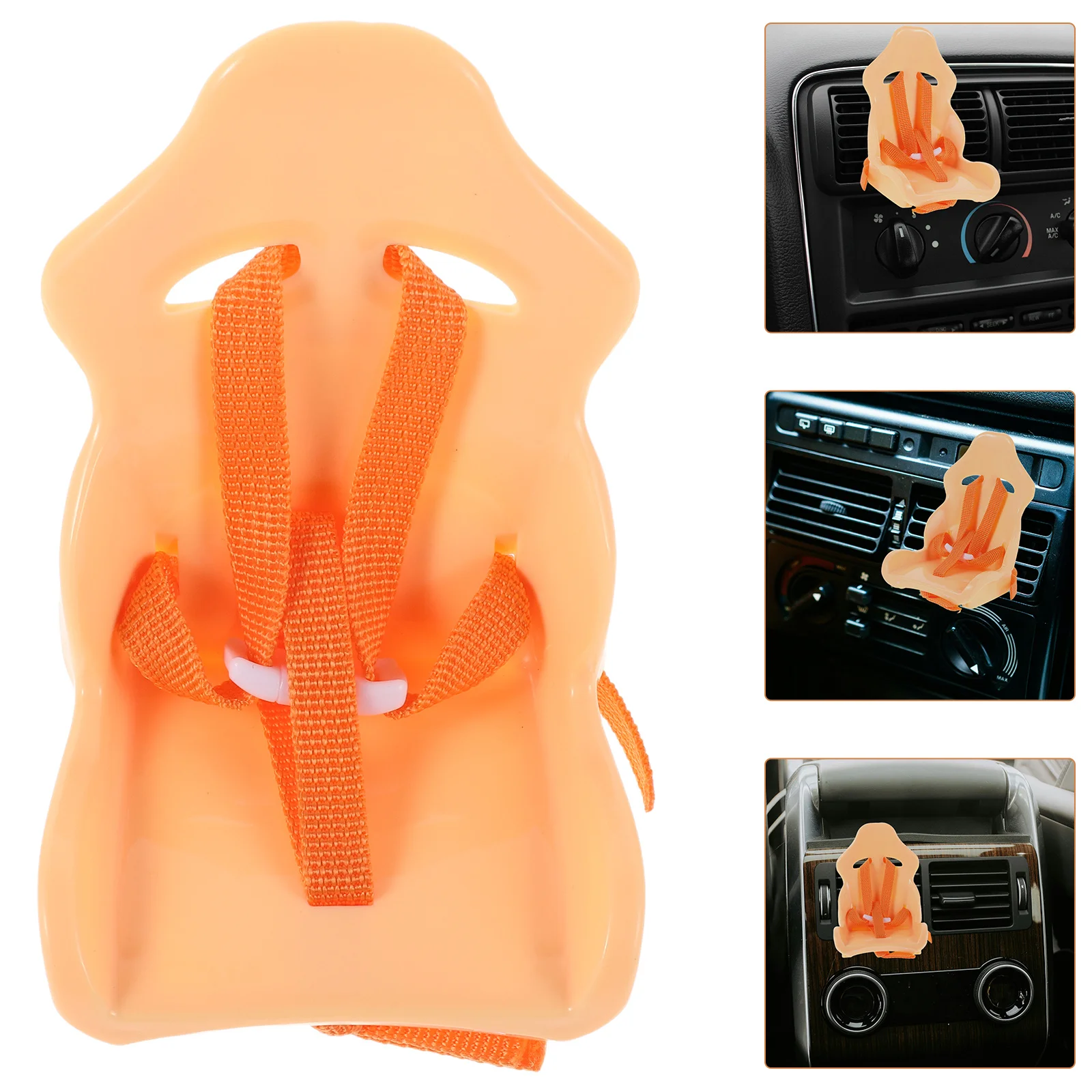 

1Set Car Seat for Air Vent Clip Cute Car Interior Decor Automotive Air Outlet Ornament Plushies Stand Vehicle Mounted