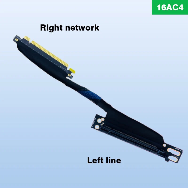 Gpu-アダプター付きグラフィックカード拡張ケーブル,オリジナルサーバー,外部ケース付き,ケーブルなし,pci express,4.0 x16,右角度